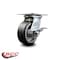 Service Caster 5 Inch Heavy Duty Rubber on Aluminum Caster with Roller Bearing and Brake SCC SCC-35S520-RAR-SLB - alternate 4